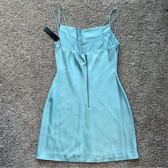 Alice + Olivia Silky Cowl Neck Mini Dress - Picture 8 of 16